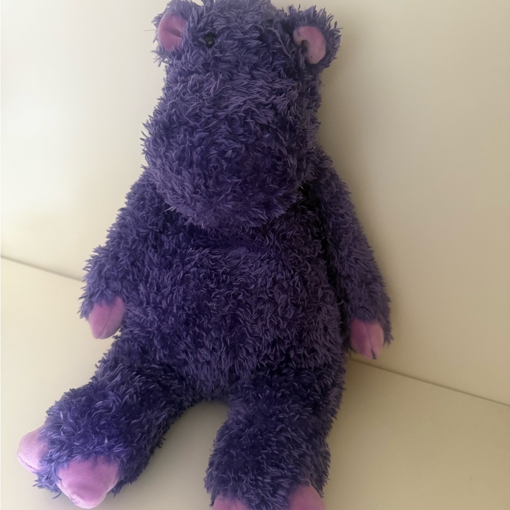 RARE Retired Jellycat Purple Hippo Floppy Plush Doll - Picture 6 of 9